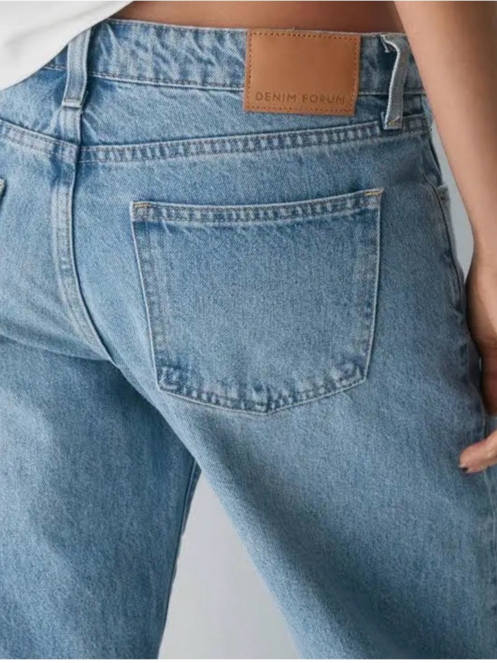 Denim Forum “The’90s Iggy Lo-Rise Baggy - hemmed, inseam now approx 27 inches - Picture 2 of 11